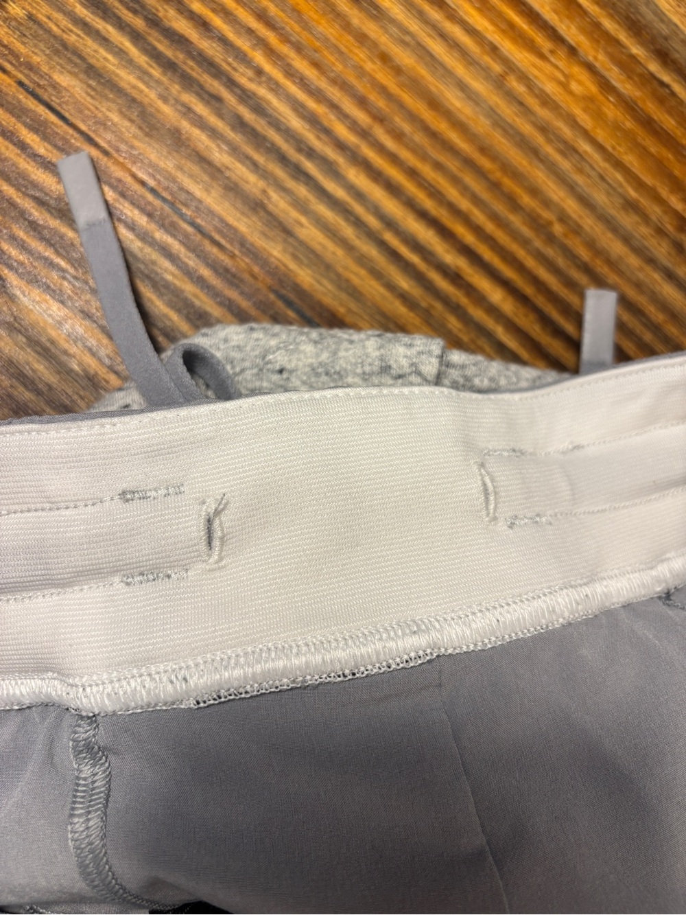 Lululemon At Ease Jogger Heathered Gray Black Men’s L Cotton Blend Sweatpants - Picture 10 of 16